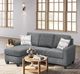 Legends Home Keaton Endurance Graphite Reversible Chaise Sofa-1