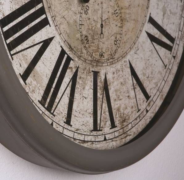 YHD Black/Gray Glass Wall Clock-2