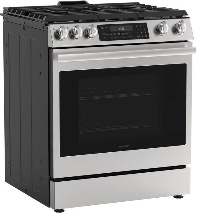 Sharp® 30” Stainless Steel Slide-In Gas Range with Convection-3