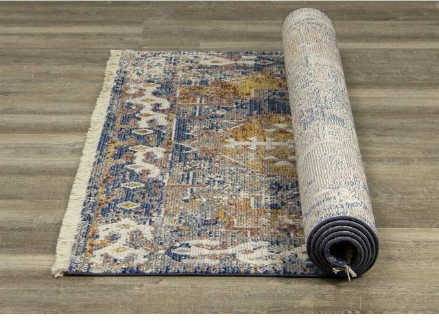 Kalora Interiors Evora Grey Blue 2'8" x 4'11" Rug-1