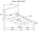 Coaster® Felicity 5-Piece White High Gloss Full Bedroom Set-2