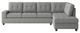 Homelegance® Maston 3-Piece Gray L-Shape Reversible Sectional with Ottoman-3