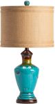 Crestview Collection Napa Distressed Turquoise Table Lamp-0