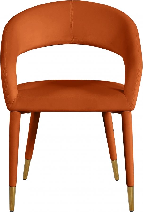 Meridian Furniture Destiny Cognac Dining Arm Chair-1