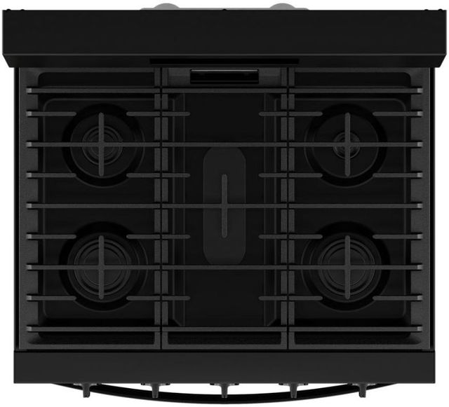 Whirlpool® 30" Black Freestanding Gas Range with Air Cooking Technology-3