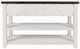 Jofran Inc. Madison County Harris Barnwood Console Table with Vintage White Base-3