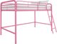 dhp furniture® Jett Pink Twin Youth Loft Bed-0