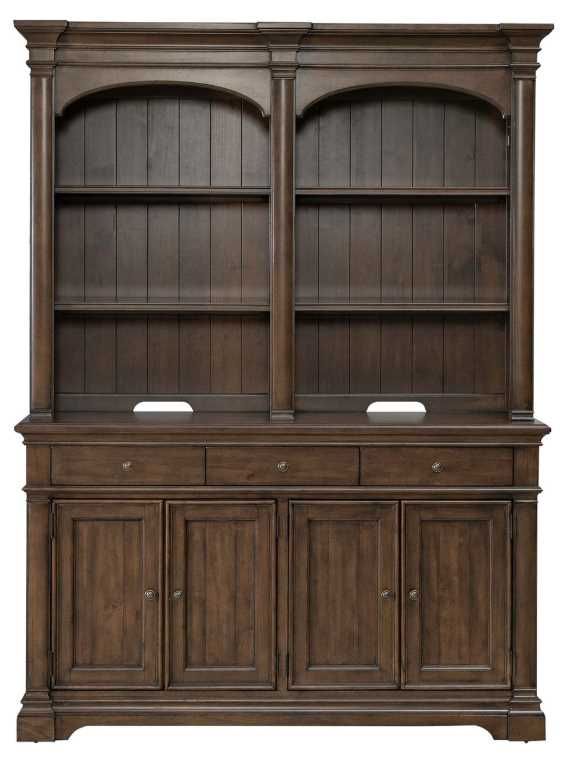 Liberty Furniture Arden Road Satin Cherry Buffet and Hutch-2
