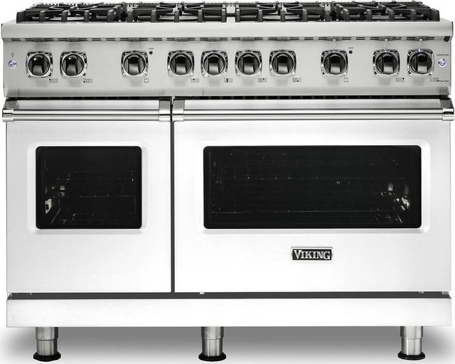 Viking® Professional 5 Series 48" White Pro Style Dual Fuel Natural Gas Range-0