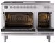 Ilve® Nostalgie II Series 48" White Pro Style Dual Fuel Range-1