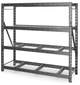 Gladiator® Hammered Granite 77" Wide Heavy Duty Rack with Four 24" Deep Shelves-2