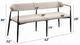 ACME Furniture Jaramillo Beige/Black Dining Bench-2
