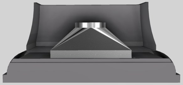 Vent-A-Hood® Designer Series 66" Gunsmoke Wall Mounted Range Hood-2