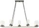 Uttermost® Edgecomb Faux Beechwood/Matte Black 10-Light Indoor-Outdoor Chandelier-3