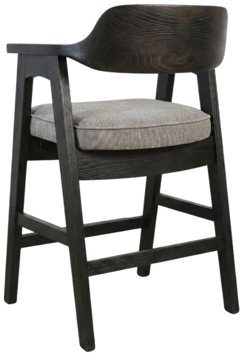 Sunny Designs™ Wren Gray/Umbra Black Counter Stool-2