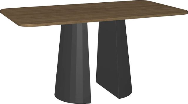 Amisco Customizable Gemma 72" Rectangular Pub Table with Radius Corners and 1" Thermo Fused Laminate Top-0