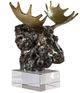 Uttermost® Moose Bust Bronze Sculpture-0