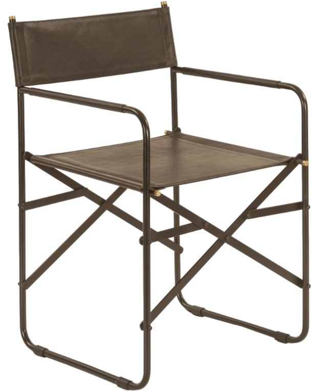 Home Trends & Design Copenhagen Black/Gray Septarian Directors Chair-0