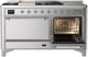 Ilve® Majestic III 60'' Stainless Steel Pro Style Dual Fuel Natural Gas Range with Solid Door and Chrome Trim-4