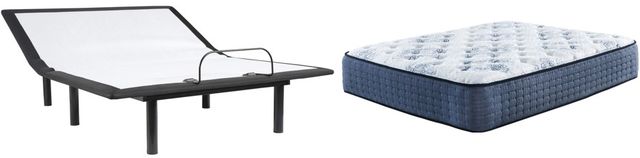 Sierra Sleep® by Ashley® Mt Dana 2-Piece Hybrid Plush and Adjustable Base King Mattress Set-0