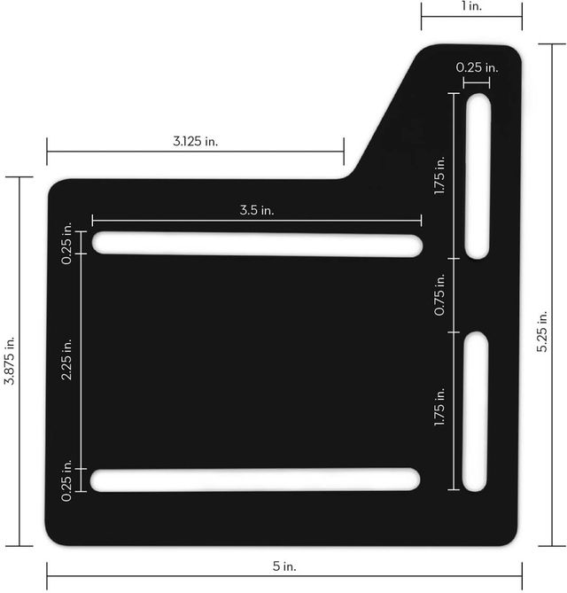 Malouf® Structures™ Set of 2 Queen Headboard Modification Plates-4