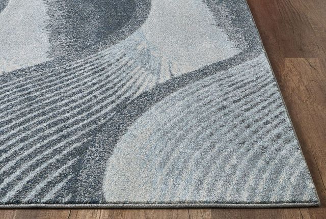 KAS Rugs Illusions Blue/Gray Breeze 5'x8' Area Rug-1