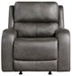 Homelegance® Pagosa Gray Rocker Manual Recliner-2