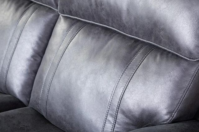 Hughes Furniture® 15126 Ridgeline Midnight Manual Reclining Sofa-2