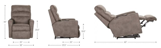 La-Z-Boy® Liam Bronze Ash Power Lift Recliner-2