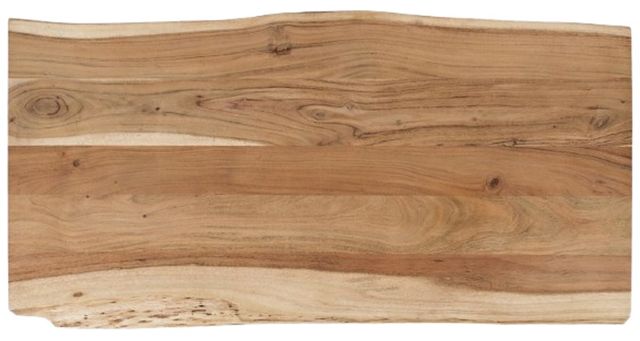 Jofran Inc. Nature's Edge Natural Coffee Table with Black Base-3