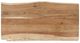 Jofran Inc. Nature's Edge Natural Coffee Table with Black Base-3