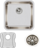 Elkay Lustertone® Classic 3-Piece Lustrous Satin 18-1/2" x 18-1/2" x 7-7/8" Single Bowl Undermount Sink Set-1
