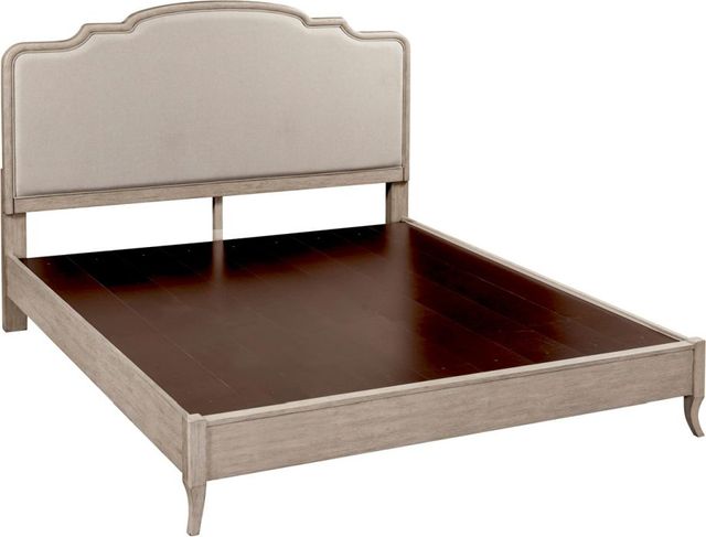 aspenhome® Provence Linen California King Upholstered Panel Bed-2