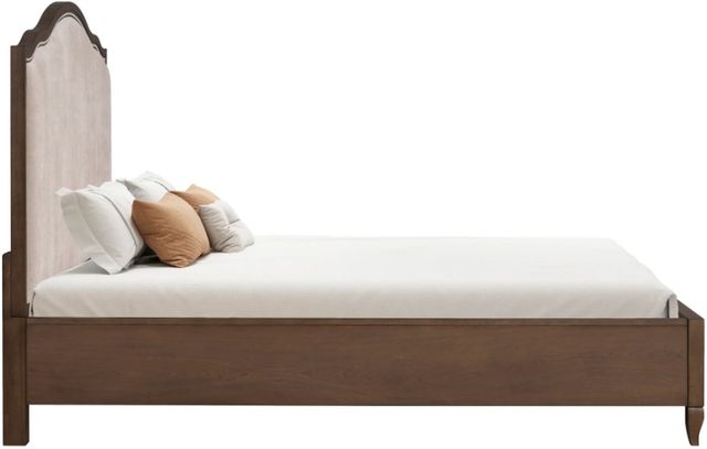 Flexsteel® Bellevue Creamy Tan/Whiskey Brown King Upholstered Panel Bed-3