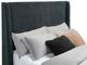 Coaster® Preston Dark Blue Eastern King Upholstered Panel Bed-4