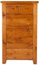 Munro's Furnishings Rough Sawn 6-Drawer Hi Boy Dresser-0