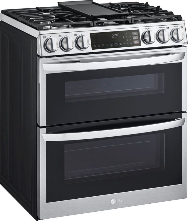 LG 30" PrintProof™ Stainless Steel Slide In Gas Range-2