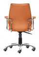 Zuo® Modern Enterprise Orange Low Back Office Chair-1