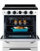 Unique Appliances Classic Retro 30" Marshmallow White Slide-In Induction Range-3