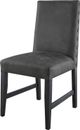 Elements International Cruz 2-Piece Dark Gray Dining Chairs-0