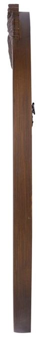 A & B Home Bingley Brown Round Mirror-2