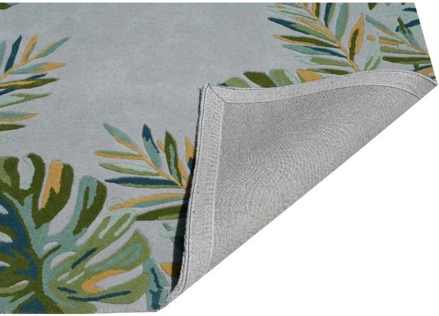 KAS Rugs Cove Green/Grey Tropics 5'x8' Area Rug-2