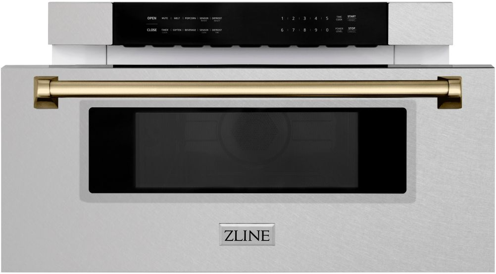ZLINE Autograph Edition 1.2 Cu. Ft. Black Stainless Steel