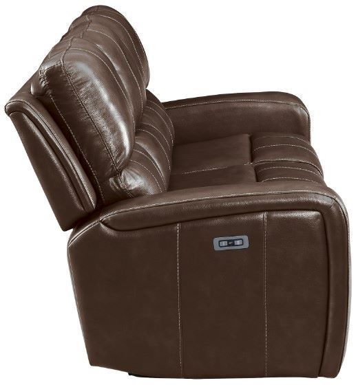 New Classic® Home Furnishings Linton Brown Power Reclining Sofa-2