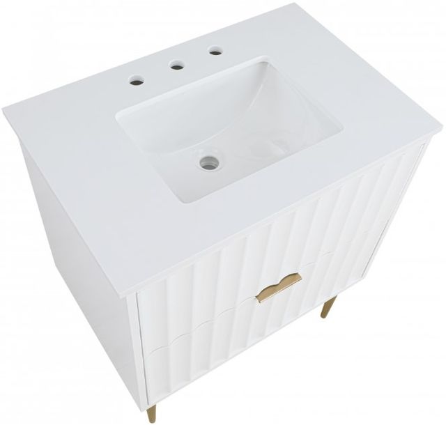 Meridian Furniture Modernist White 30" Bathroom Vanity-4