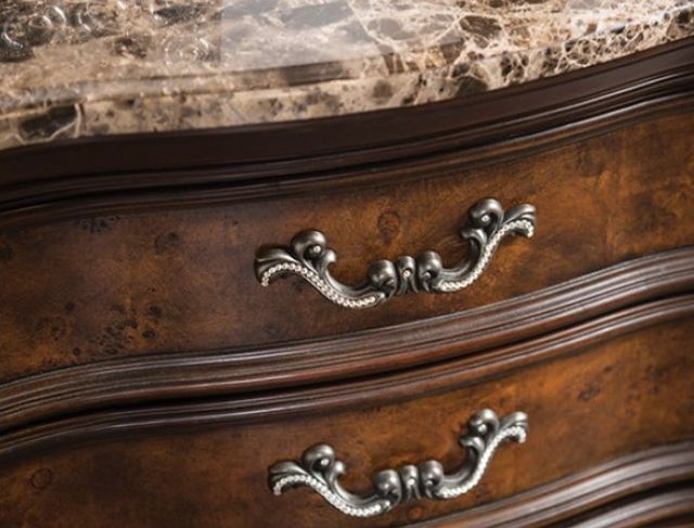 Furniture of America® Aquilina Dark Cherry/Oak Nightstand-3