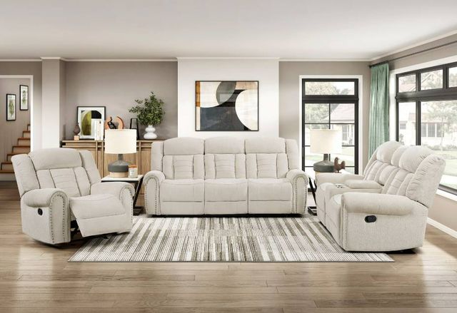 Homelegance® Nutmeg Beige Manual Glider Recliner-1
