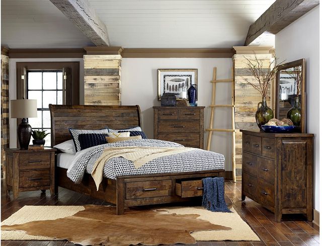 Mazin Furniture Jerrick Burnished Brown Chest-3
