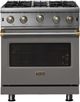 Viking® 5 Series 30" Damascus Gray Liquid Propane Pro Style Gas Range-0