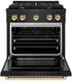 ZLINE Autograph Edition 30" Black Stainless Steel Pro Style Gas Range with 4 Burner Cooktop-1